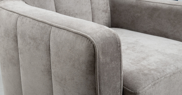 Кресло для отдыха Арно ТК 563 велюр Лаки 02 серый жемчуг