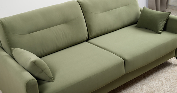 Диван-кровать прямой Барселона ТД 672 велюр Diagonal 694 оливковый