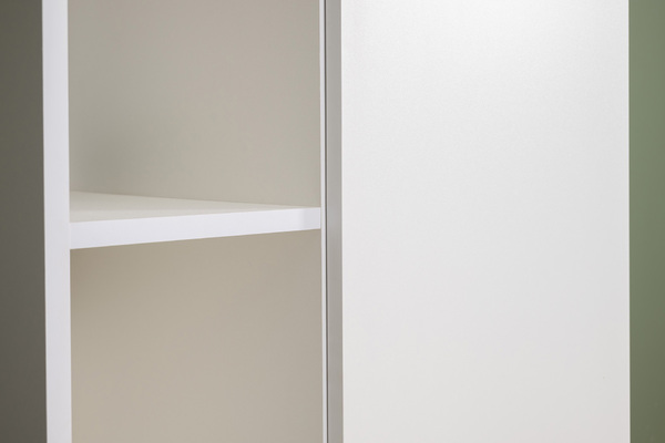 Гостиная Эйр композиция 1 белый PE шагрень, собирается на любую сторону