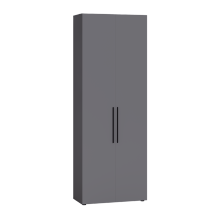 Шкаф для одежды Эйр 13.340 серый графит 0162 РЕ, собирается на любую сторону