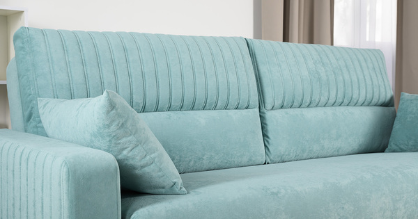 Диван-кровать прямой Изабель ТД 736 велюр Романс минт ментоловый