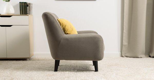 Кресло для отдыха Дакота ТК 583 велюр Vendetta 10 серо-коричневый, Riga 1598 z1 col 34 горчичный