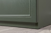 Шкаф-пенал Марион 16.340.01 дымчатый зеленый K521, олива шагрень AG 1050 ПВХ (собирается на любую сторону)
