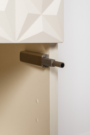 Шкаф-пенал Марион 16.340.01 слоновая кость С341 PE, слоновая кость 6898 ПВХ (собирается на любую сторону)