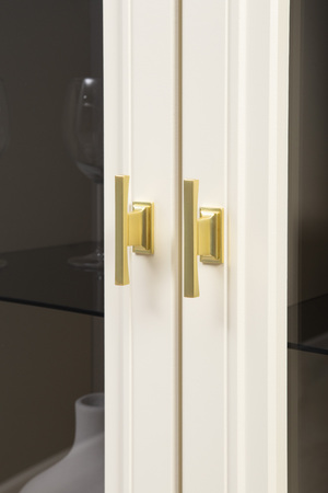 Гостиная Марион композиция 3 слоновая кость С341 PE, слоновая кость 6898 ПВХ, белый PE шагрень (собирается на любую сторону)