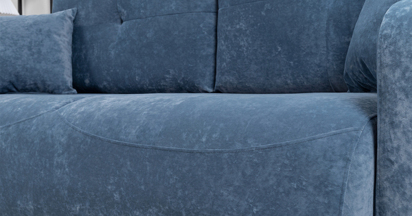 Диван-кровать прямой Марсель ТД 702 велюр Aura 24 синий