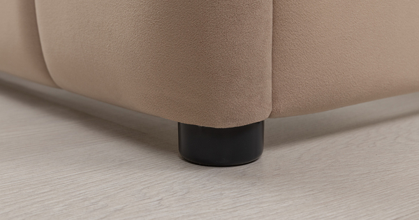 Кровать Милана 140 велюр бежевый кофейный с ортопедическим основанием и подъемным механизмом