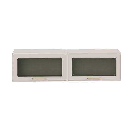 Шкаф навесной Ричфорд 16.328 кашемир 5981 BS, моно керамика D166-2 ПВХ