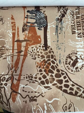 Кровать детская двухъярусная Карамель 75 Дуб Сонома, диван - велюр Савана (сборка на любую сторону) спальное место верх 80х190, низ 120х185