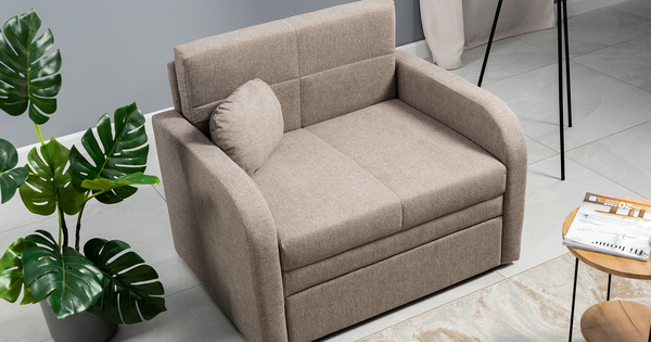 Кресло-кровать Тео (85) ТК 906 велюр Danco 290 бежевый