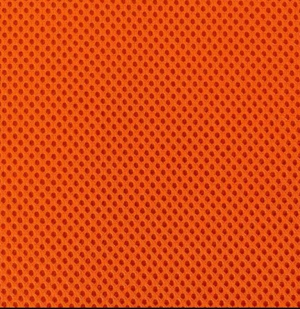 Кресло на колесах Ирис люкс обивка ткань-сетка TW сидушка оранж, спинка черный, подлокотники пластик, крестовина пластик, механизм качания 